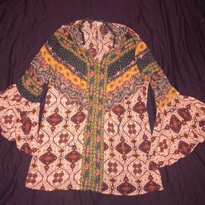 Umgee boho mixed print dress